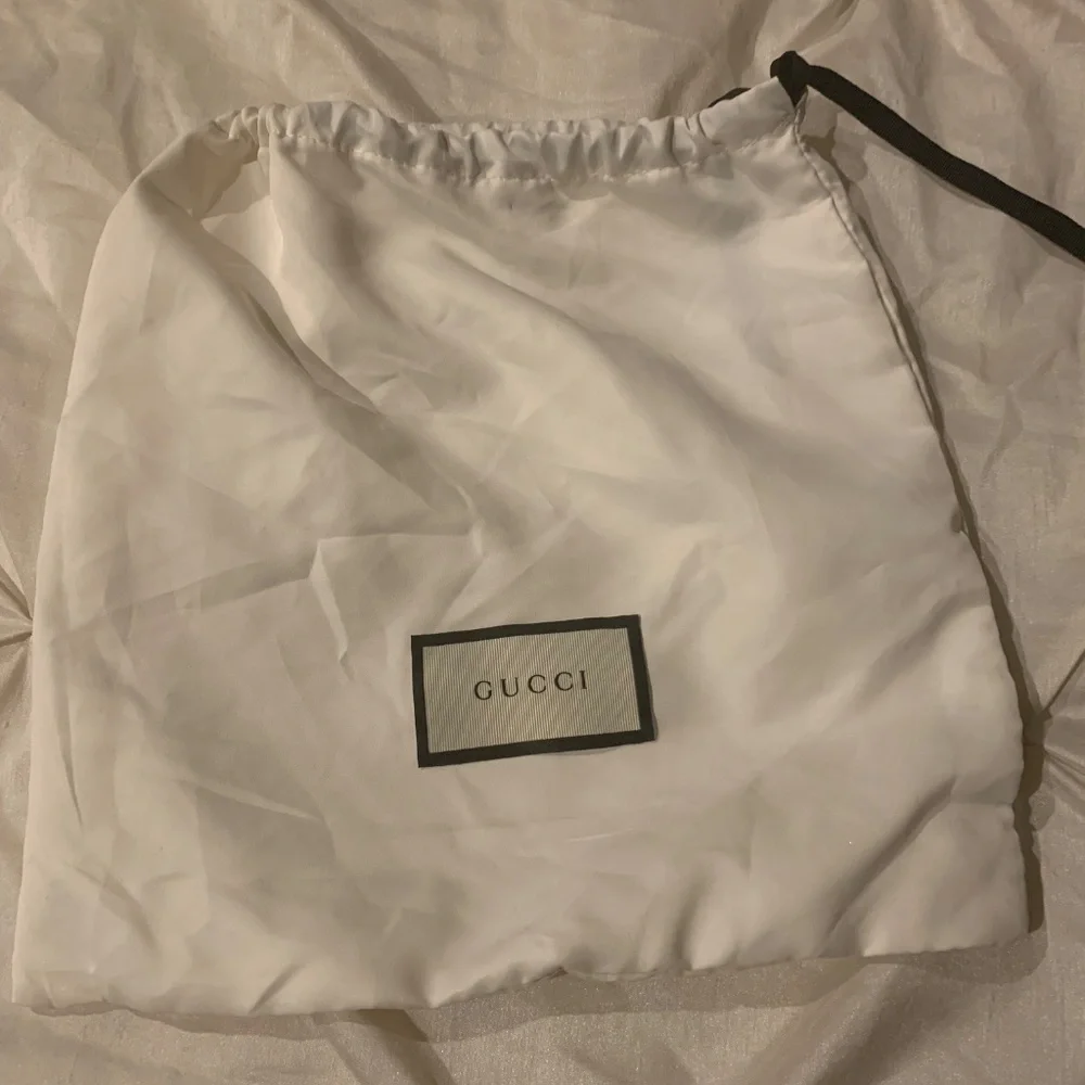 Gucci Black Suede/Leather Dionysus Logo Belt sz 80(32)